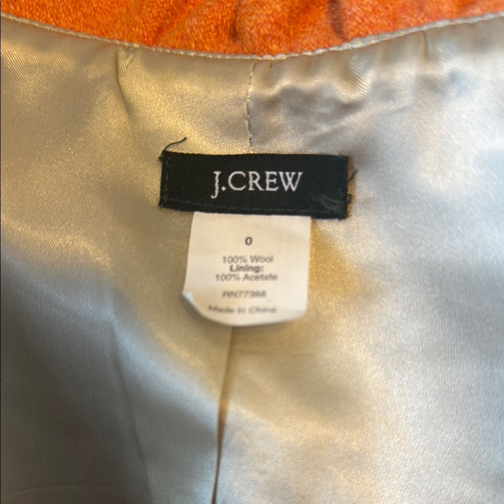 Orange Ruffled Women's Jacket - Picture 5 of 6